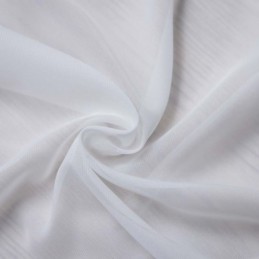White Chiffon Sheer Curtain Made to Measure Curtain Modern Breathable Living Room Bedroom Nursery Fabric