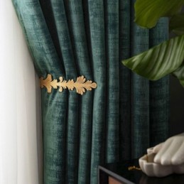 Velvet Max Blackout Curtain Made to Measure Curtain Malachite Green Solid Color Bedroom