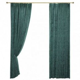 Velvet Max Blackout Curtain Made to Measure Curtain Malachite Green Solid Color Bedroom