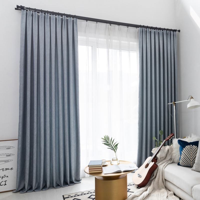 Elegant Blackout Curtain Made to Measure Curtain Solid Color Bedroom Office