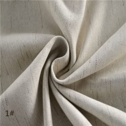 Flax Blackout Curtain Made to Measure Curtain Solid Color Environmental Protection Room Darkening
