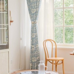 American Style Curtains Floral Print
