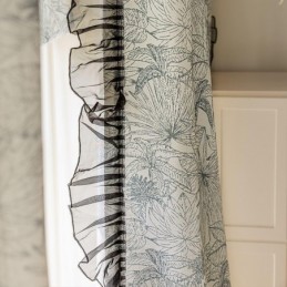 Cotton and Linen Curtains American Plant Printed