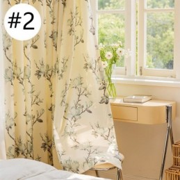 Curtains American Floral Print Blackout