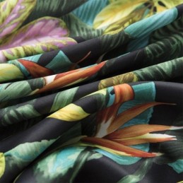 High Precision Curtains American Style Leaf Printed