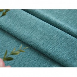 Embroidery Curtain Made to Measure Curtain European Flower Semi Blackout For Living Room Bedroom