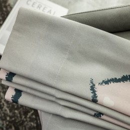 Cotton Curtain Made to Measure Curtain Heart shaped Printed Nordic