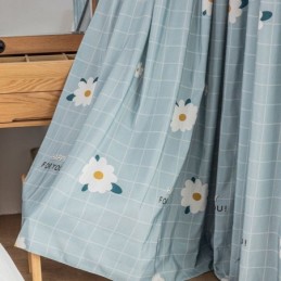 Cotton Curtain Made to Measure Curtain Floral Printed Nordic Style