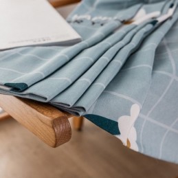 Cotton Curtain Made to Measure Curtain Floral Printed Nordic Style