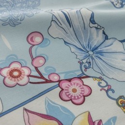 Nordic Style Curtain Made to Measure Curtain Floral Printed Cotton