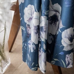 Floral Printed Curtain Made to Measure Curtain Nordic Style Cotton