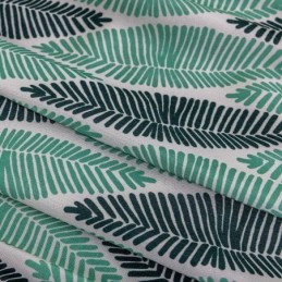 Leaf Printeded Curtain Made to Measure Curtain Nordic Style Cotton