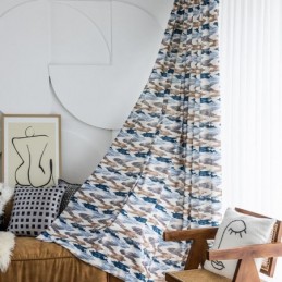 Cotton Curtain Made to Measure Curtain Nordic Style Printed
