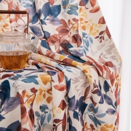 Nordic Style Cotton Curtain Made to Measure Curtain Leaf Printed