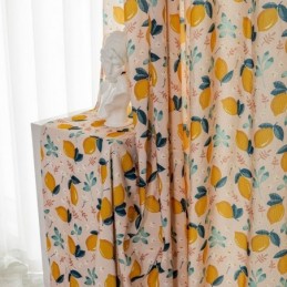 Cotton Curtain Made to Measure Curtain Fruit Printed Nordic