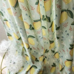Cotton Curtain Made to Measure Curtain Fruit Printed Nordic