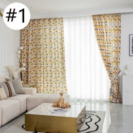 Cotton Curtain Made to Measure Curtain Fruit Printed Nordic