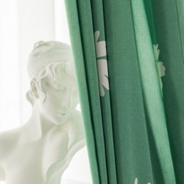 Cotton Curtain Made to Measure Curtain Nordic Style Flower Printed