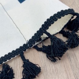 Nordic Style Linen Curtains Geometric Printed For Living Room Bedroom