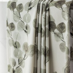 Cotton Curtain Made to Measure Curtain Leaf Printed Nordic