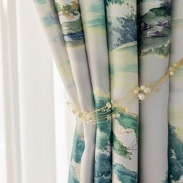Curtains Forest Printed American Style
