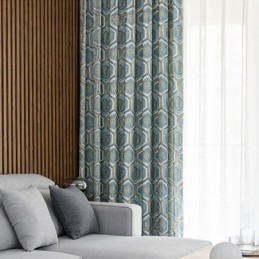 Nordic Blackout Curtains Geometric Printed For Living Room Bedroom