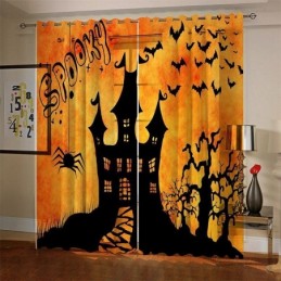Curtains Halloween Digital...
