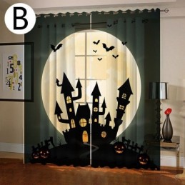 Curtains Halloween Digital Printing American Style
