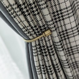 Curtains Modern Simple Houndstooth