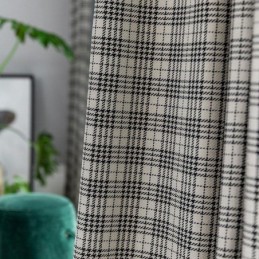 Curtains Modern Simple Houndstooth