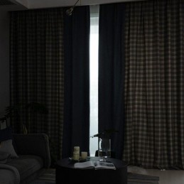 Curtains Modern Simple Houndstooth