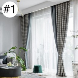 Curtains Modern Simple Houndstooth