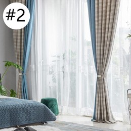 Curtains Modern Simple Houndstooth