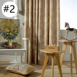 Cotton Linen Blackout Curtain Made to Measure Curtain Nordic Floral Embroidered For Living Room Bedroom