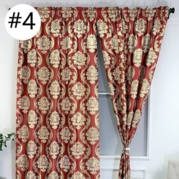 Jacquard Luxury Curtain Made to Measure Curtain European Blackout For Bedroom Living Room