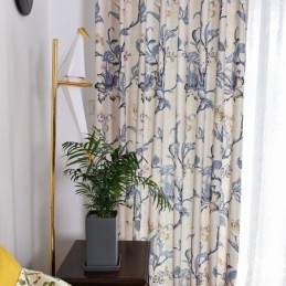 American Curtains Floral Printed Blackout