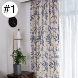 American Curtains Floral Printed Blackout