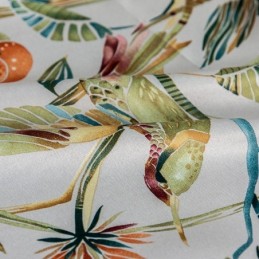 Printed Curtains American Plants and Birds Blackout