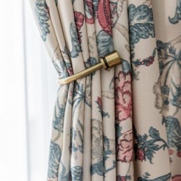 Polycotton Curtain Made to Measure Curtain American Flower Printed Blackout Curtains