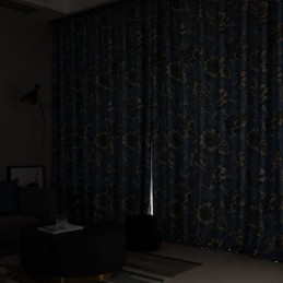 Curtains American Vintage Flowers Printed Blackout