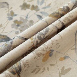 Nordic Linen Blackout Curtain Made to Measure Curtain Plant Printed For Living Room Bedroom