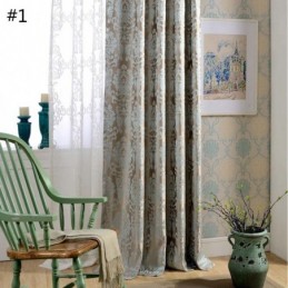 European Max Blackout Curtain Made to Measure Curtain Luxury Damascus Jacquard Bedroom