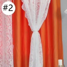 Nordic Style Blackout Curtain Made to Measure Curtain Plant Jacquard Cloth Yarn Integrated