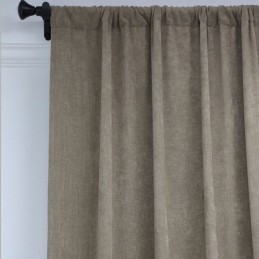 Solid Color Chenille Blackout Curtain Made to Measure Curtain Nordic Style Splicing For Living Room And Bedroom