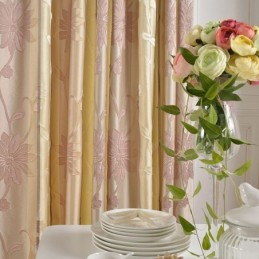 Nordic Blackout Curtains Floral Jacquard Curtain Made to Measure Curtain For Living Room Bedroom