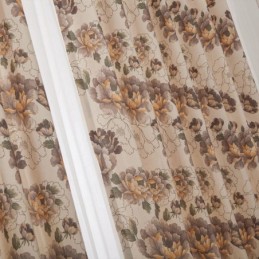 American Style Blackout Curtains Cotton Printed Floral Window