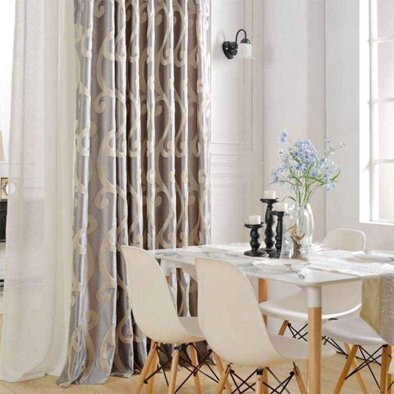 Blackout Curtain Made to Measure Curtain Nordic Jacquard For Living Room Bedroom