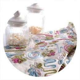 Nordic Style Blackout Curtains Poly Cotton Embroidered For Living Room Bedroom