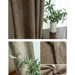 Blackout Curtain Made to Measure Curtain Nordic Solid Color Jacquard For Living Room Bedroom