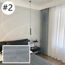 Nordic Blackout Curtain Made to Measure Curtain High Precision Jacquard For Bedroom Living Room